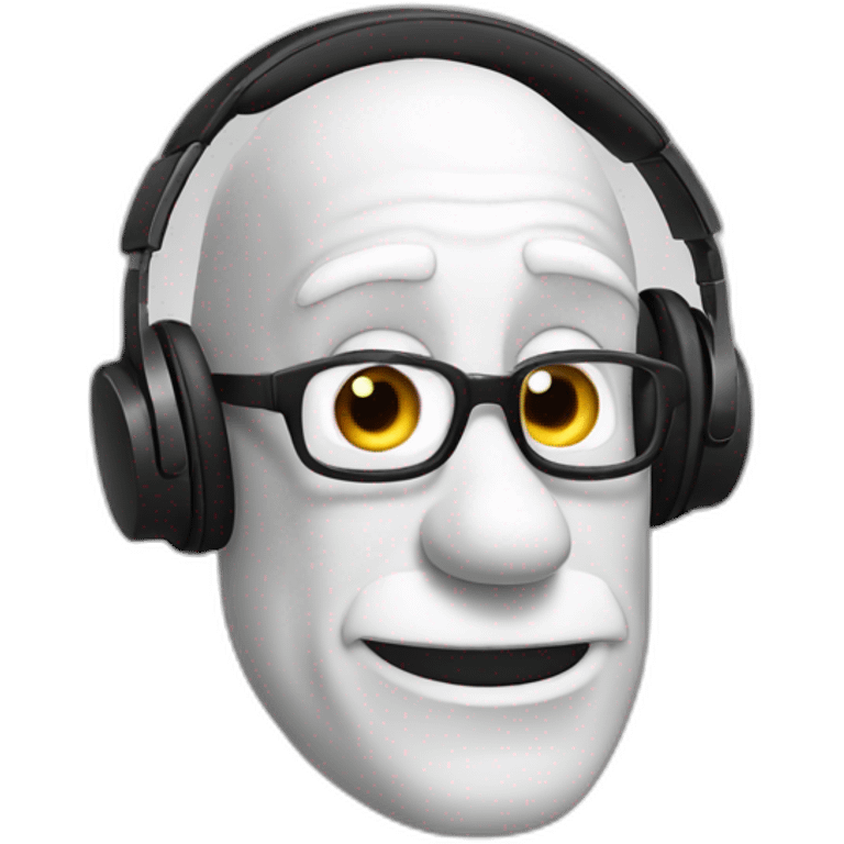 Olaf schulz with headphones emoji