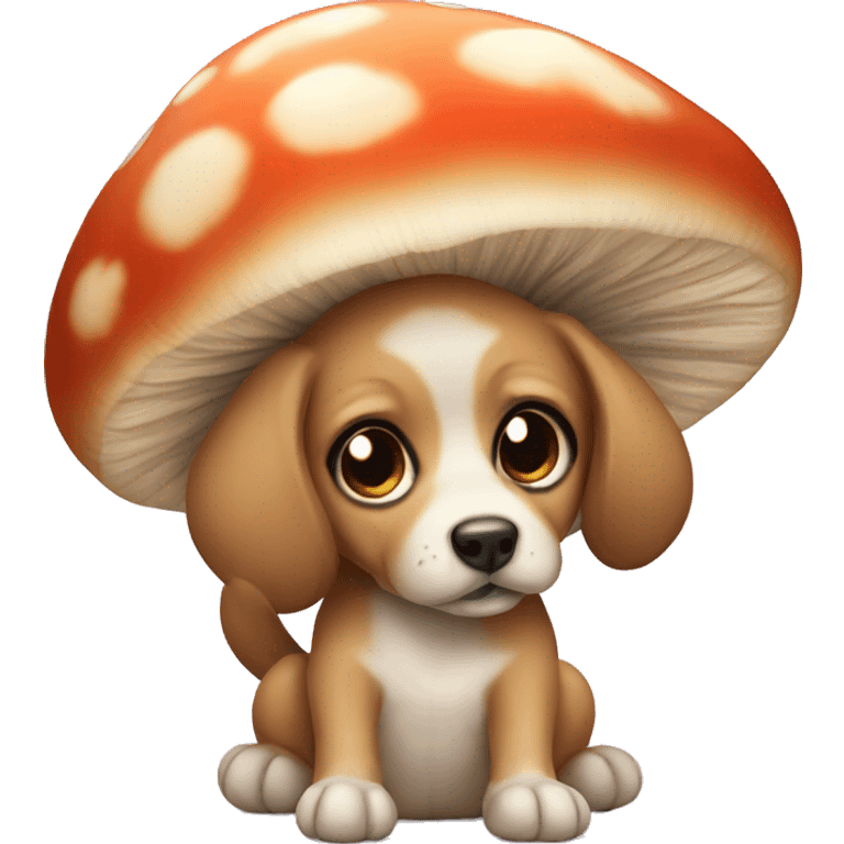 mushroom puppy emoji