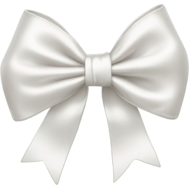 white satin bow emoji