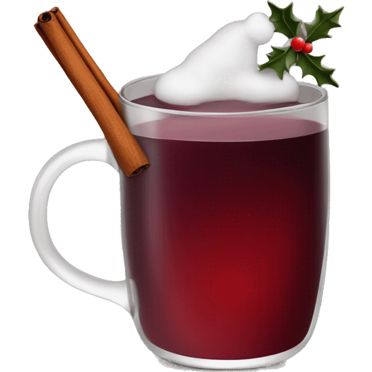  christmas mulled wine with cinnamon emoji