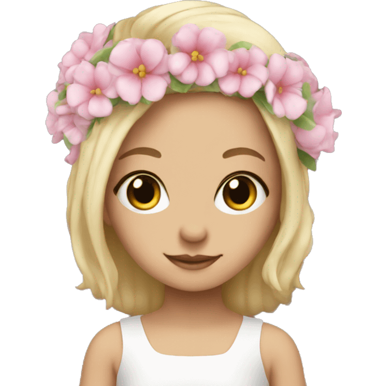 Flower girl emoji