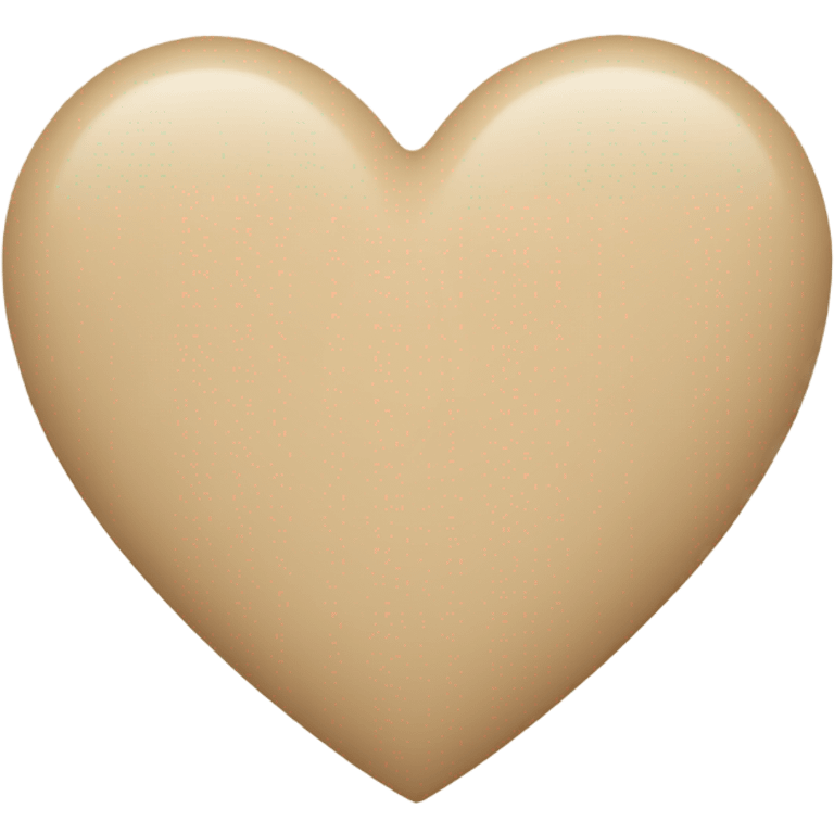 Beige heart  emoji