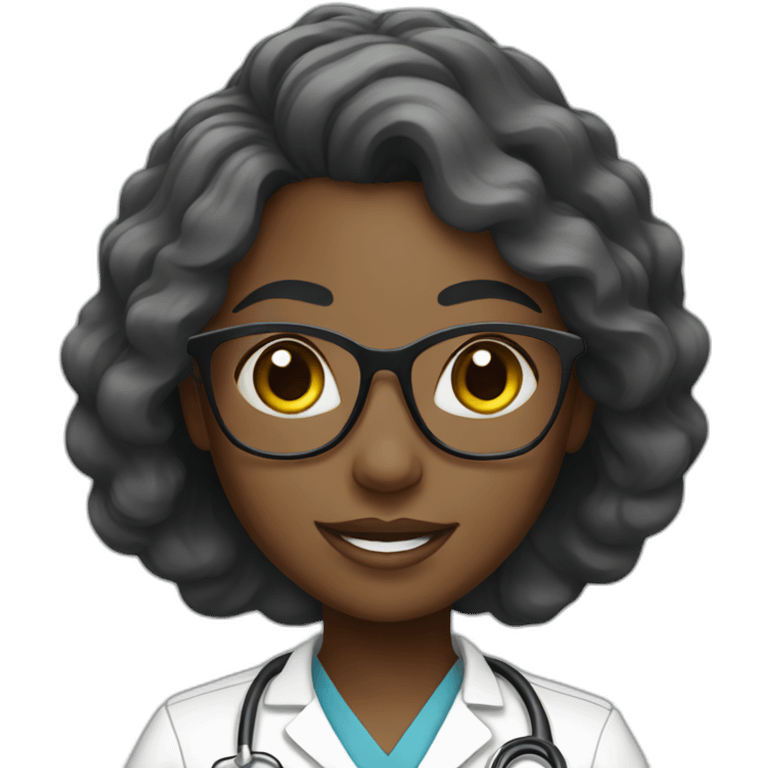 Nurse black woman emoji