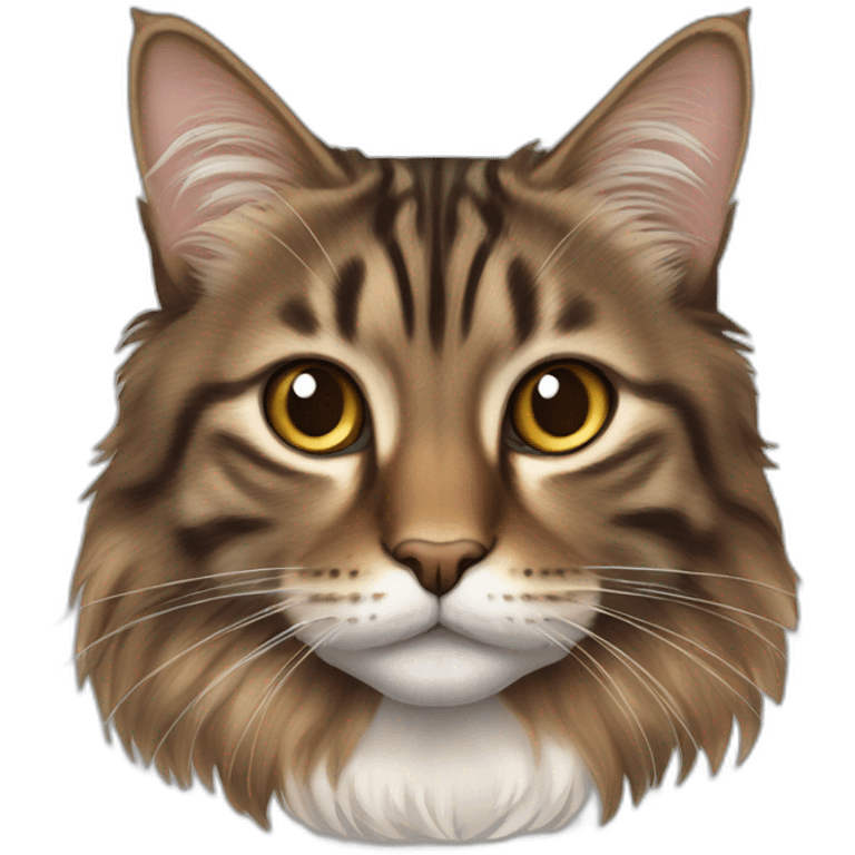 brown-tabby-norwegian-forest-cat emoji