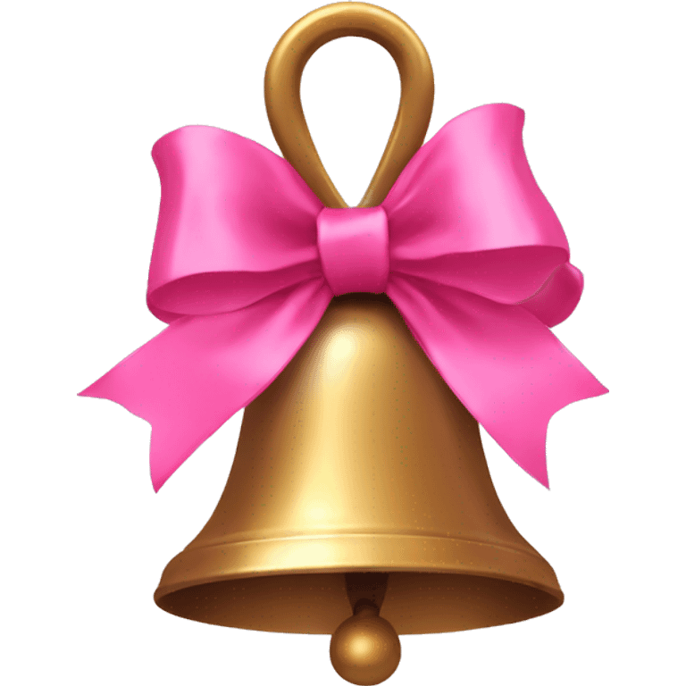 bell with pink ribbon  emoji