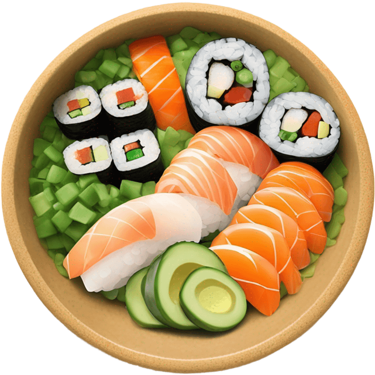 sushi bowl emoji