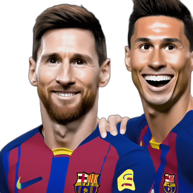 Lionel messi avec Cristiano ronaldo emoji