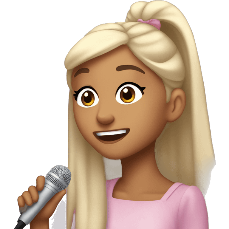 ariana grande cantando emoji