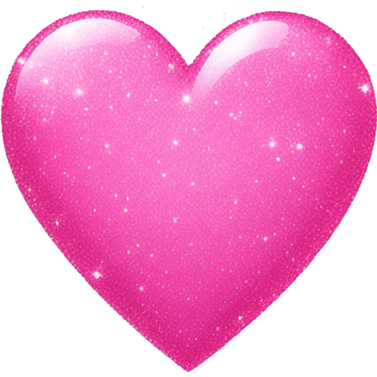 Pink sparkles heart emoji