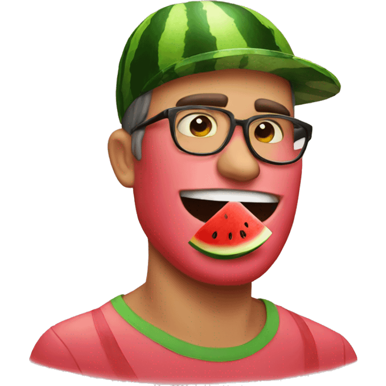 Watermelon smoking  emoji