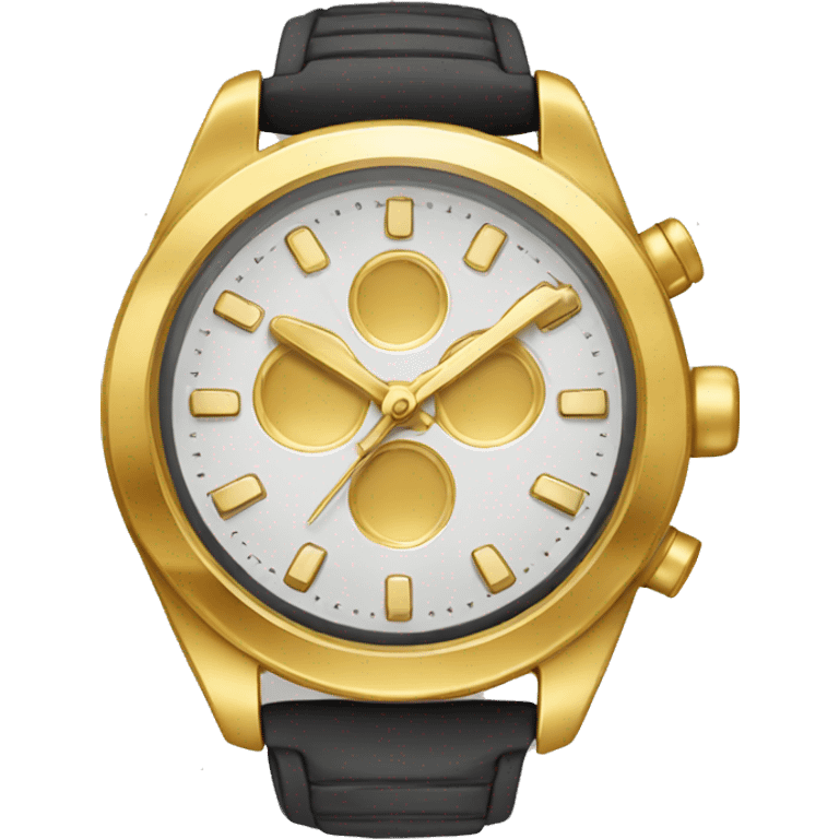 Cool gold watch emoji