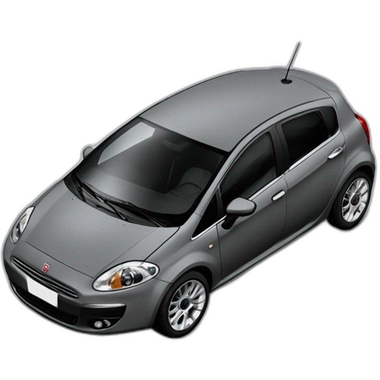 grey fiat grande punto 5 doors 2010 emoji