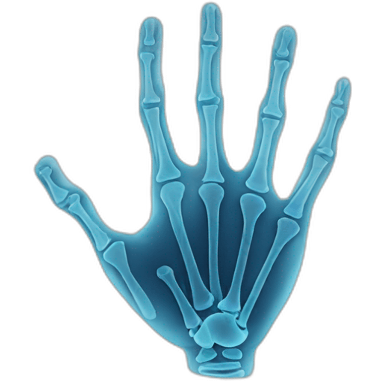 Hand x ray emoji