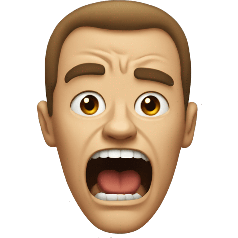 Angry mad butthead emoji