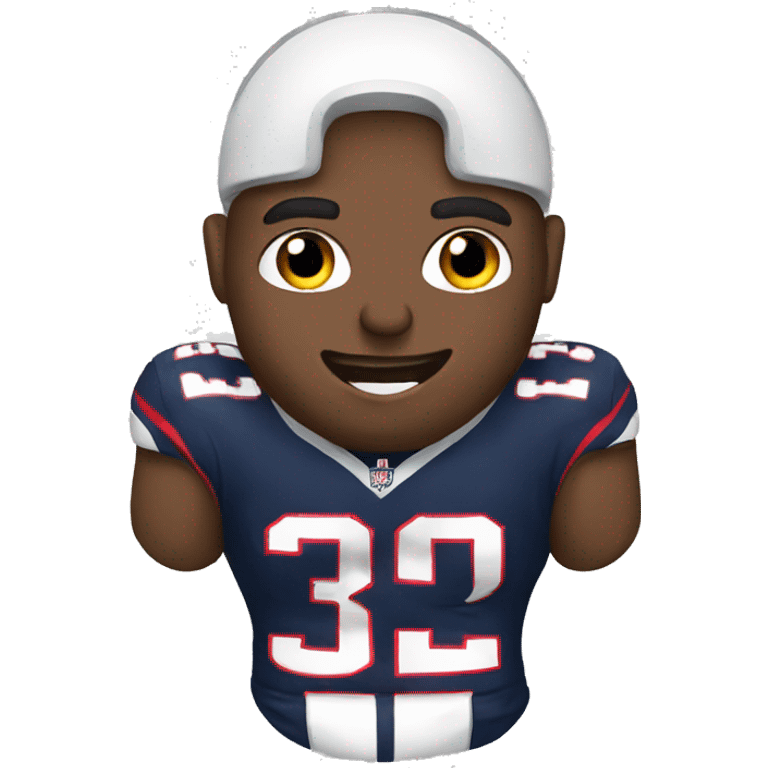 patriots player on toilet emoji