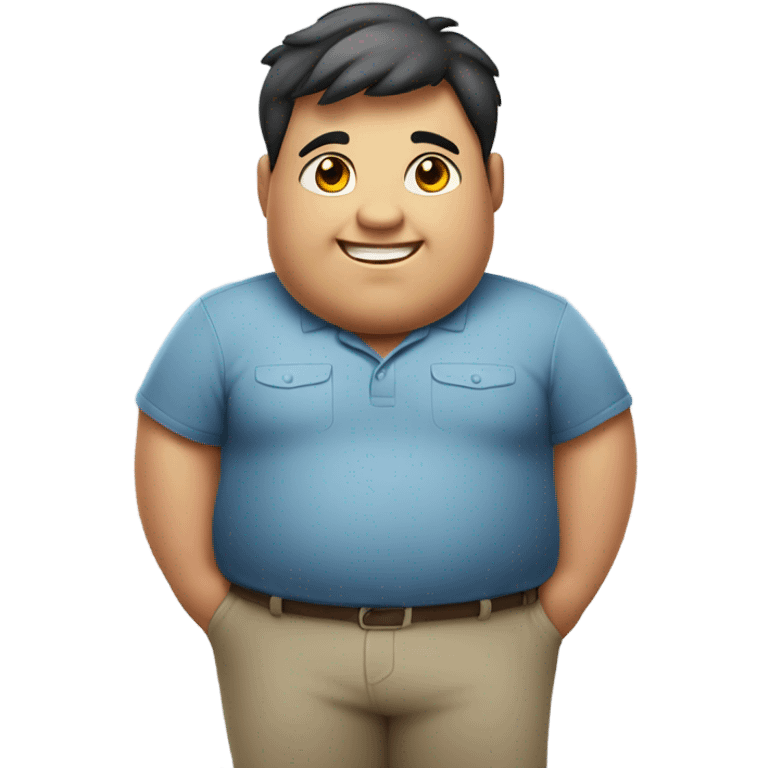 fat boy standing emoji