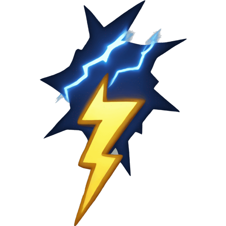 lightning based on the staff emoji