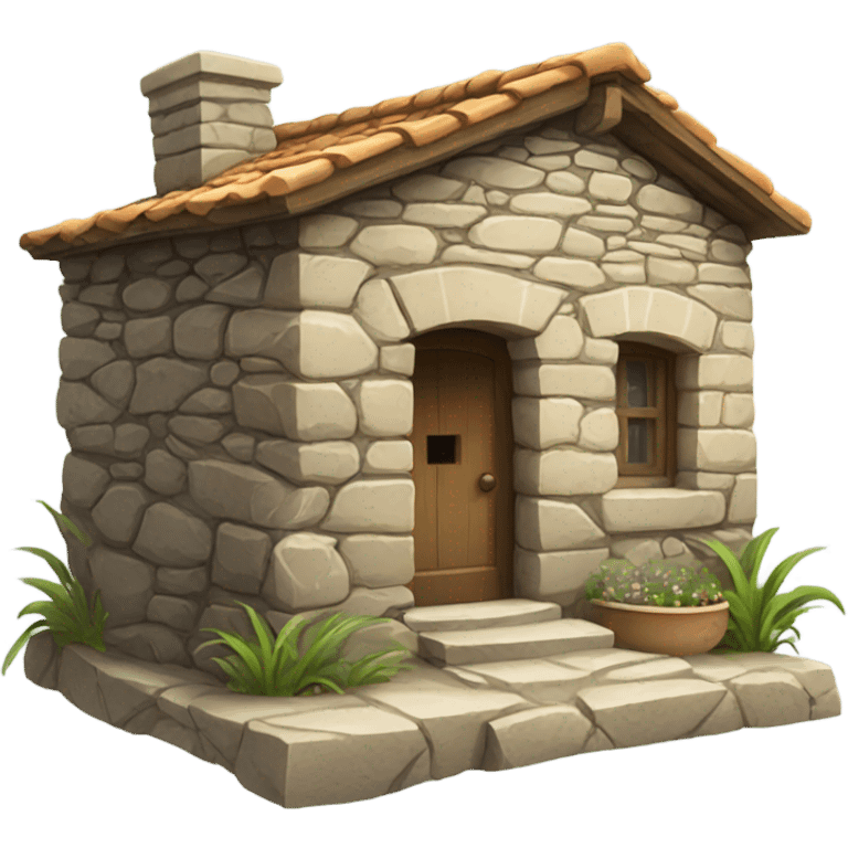 Stone house Mediterranean  emoji