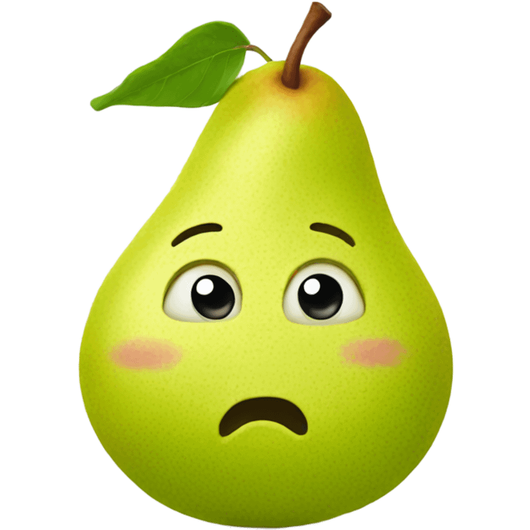 Pear with face  emoji