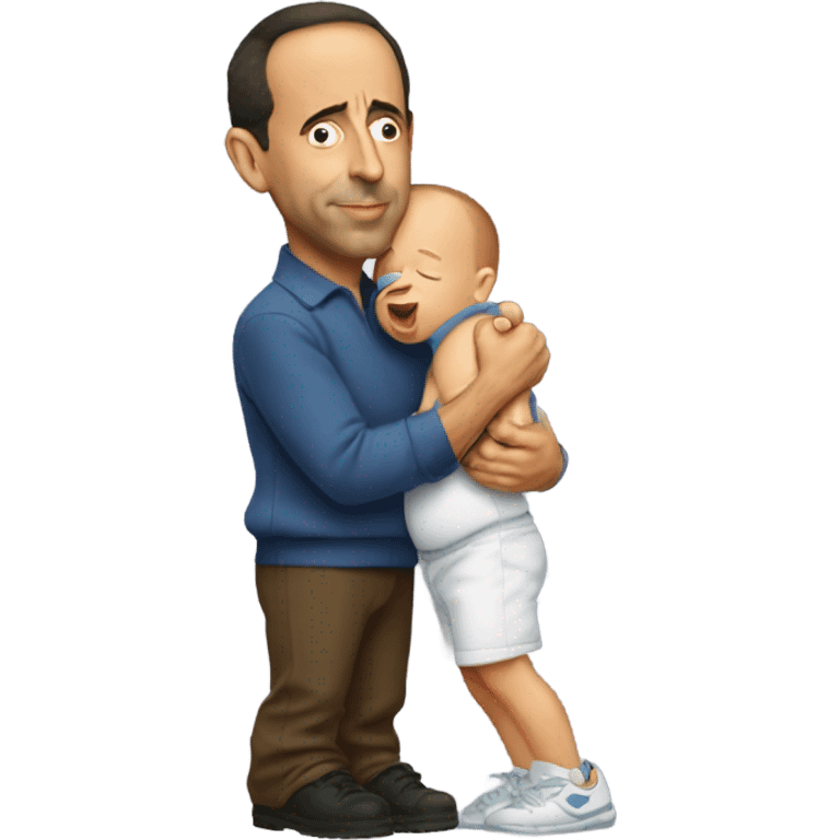 Jerry Seinfeld kissing baby emoji