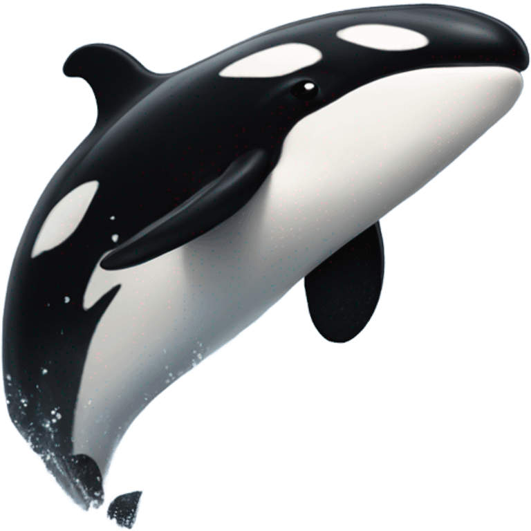 Orca jumping out of water emoji