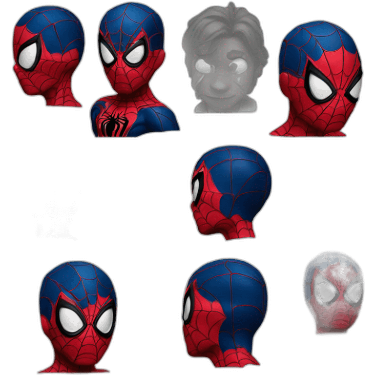 Spiderman across the side universe emoji