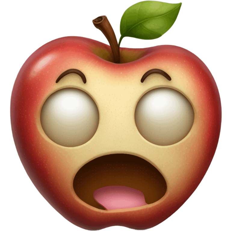 Spoiled apple emoji