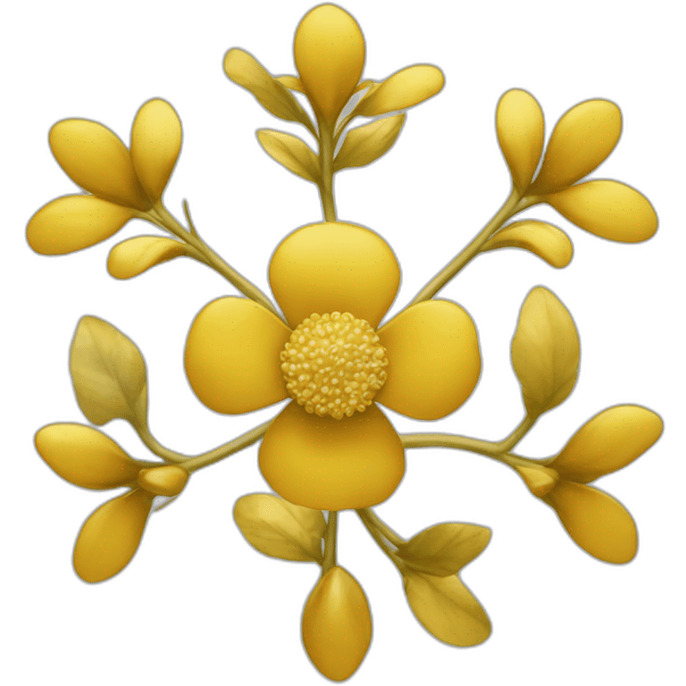 fleur bouton d'or emoji