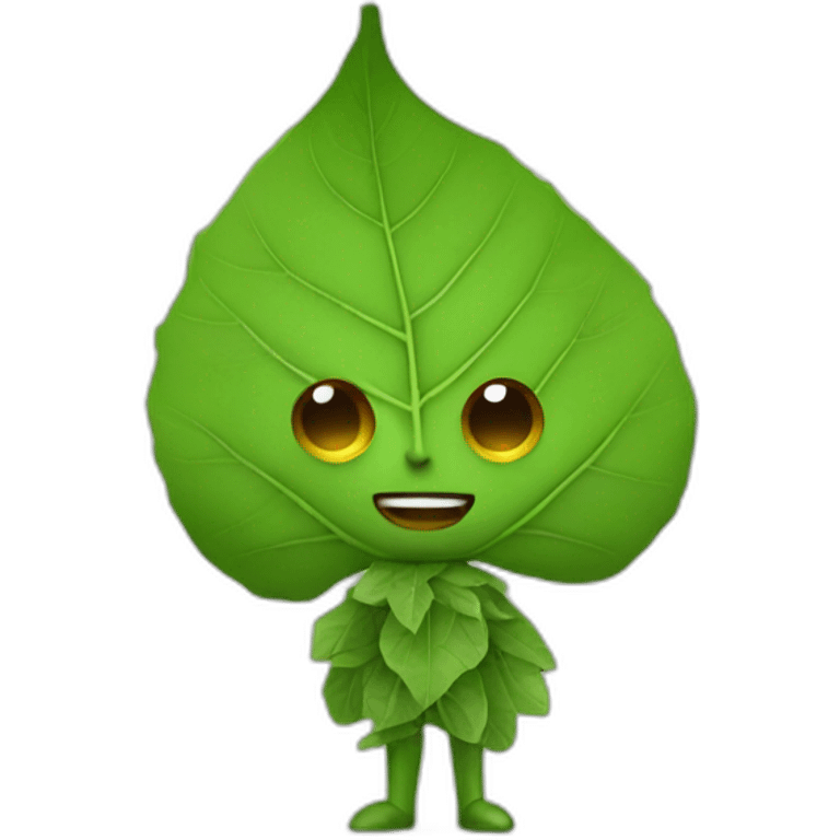 Leaf man emoji