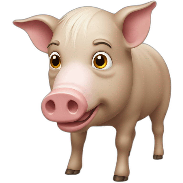 Chevaucheur cochon emoji