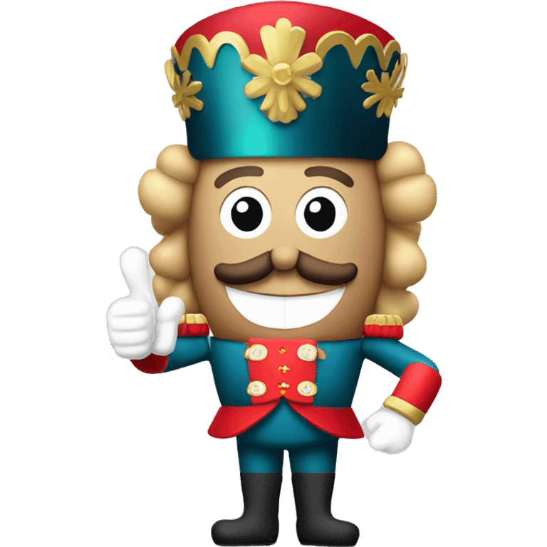 Nutcracker with a thumbs up emoji