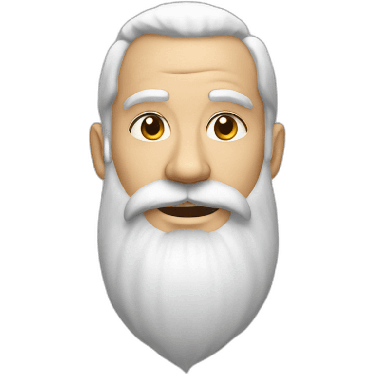 Barbe blanche  emoji