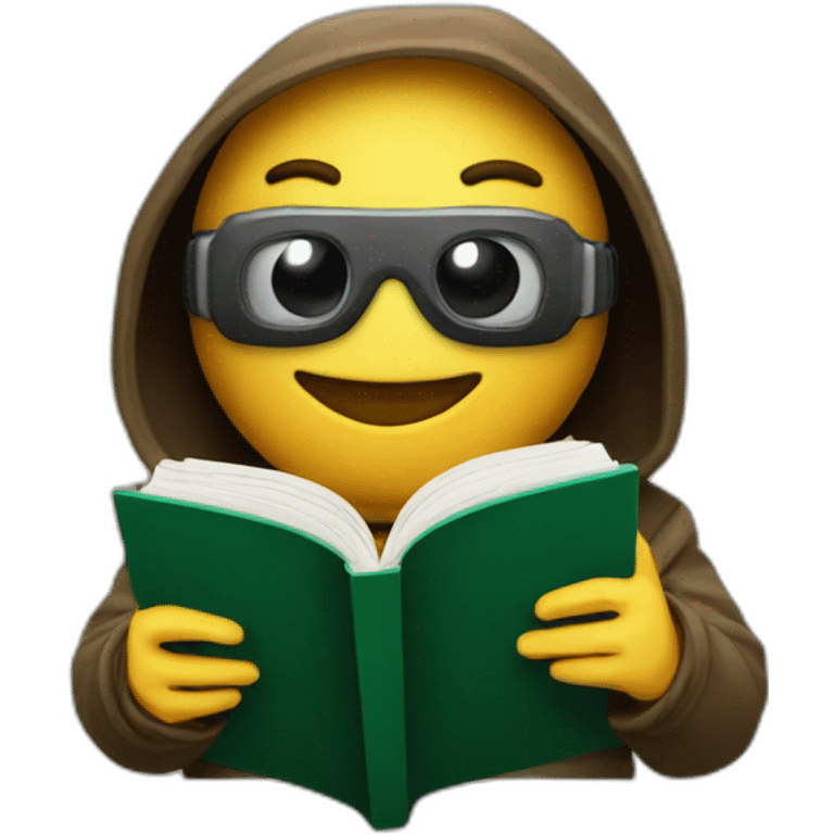 hacker reading book emoji