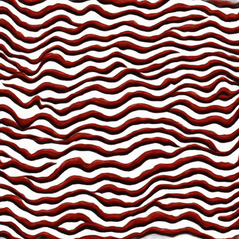 circle with black and red wavy stripes emoji