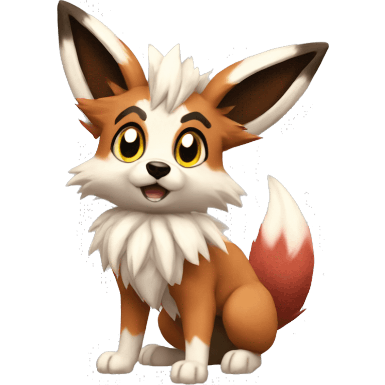 Eevee Lycanroc Nickit Vulpix emoji