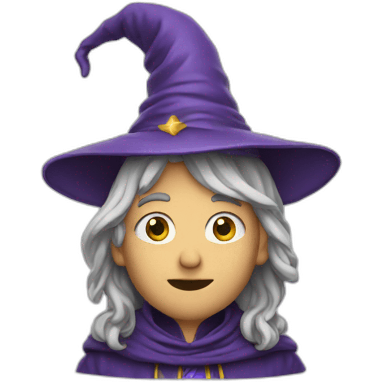 wizard with hand on chin emoji