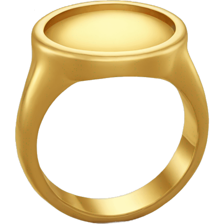 simple gold ring emoji