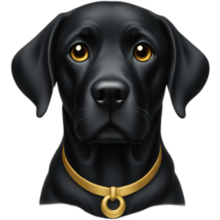 Black and gold labradors emoji