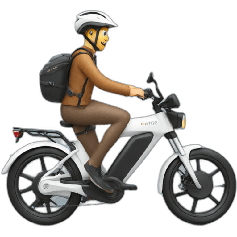 A ebike with a rider emoji