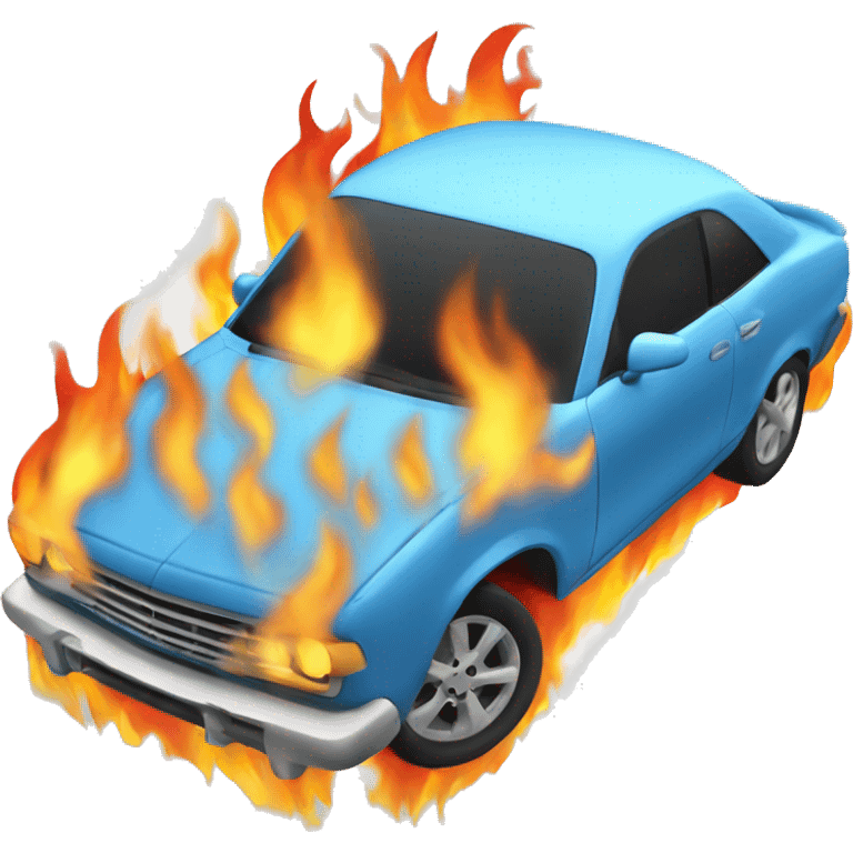 car shooting flames  emoji