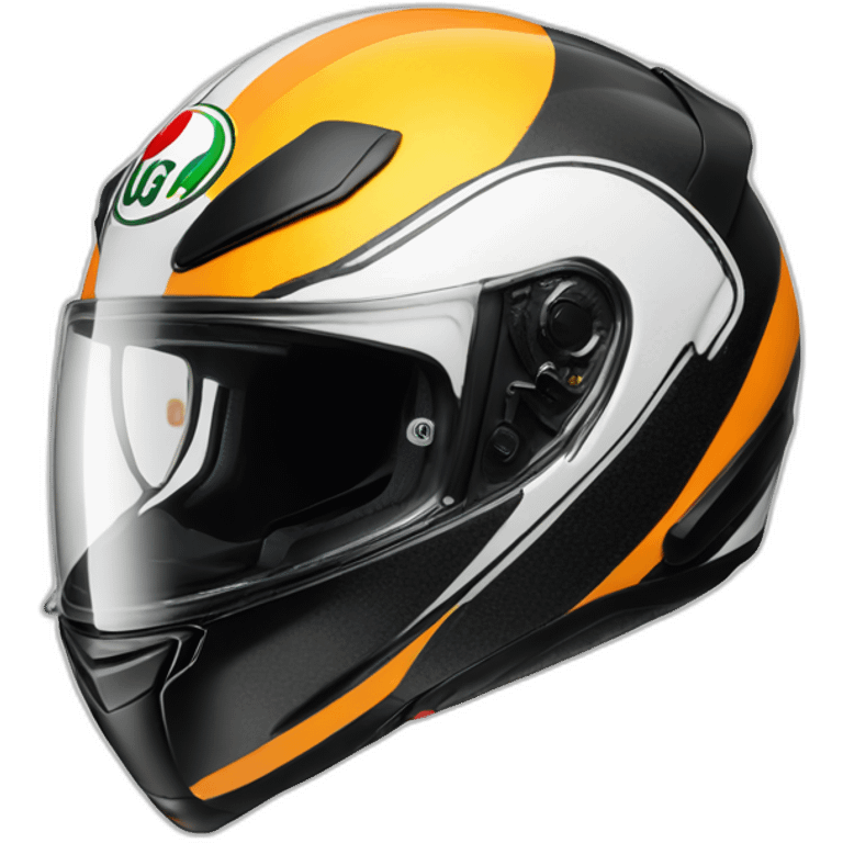 Agv brand motorcycle helmet emoji