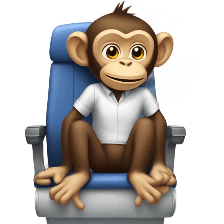 monkey on an airplane emoji