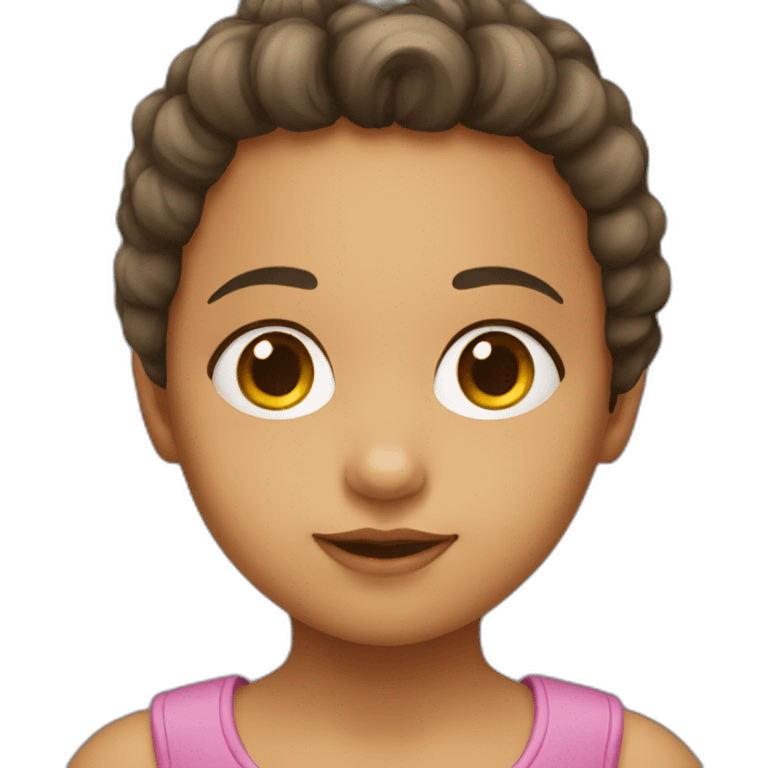 una niña emoji