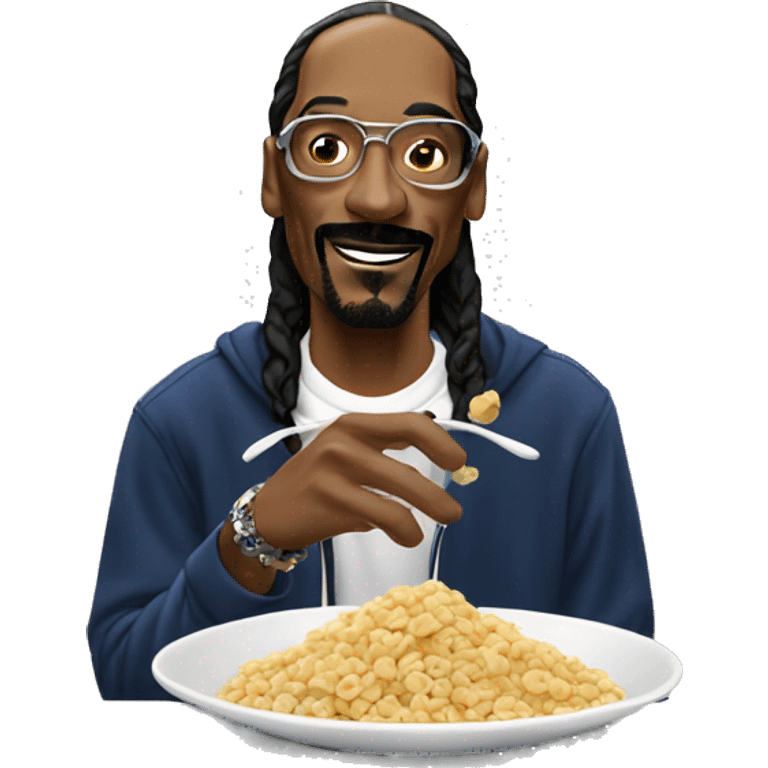 Snoop dogg eating cereal  emoji