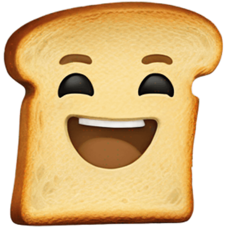 A piece of toast dancing emoji