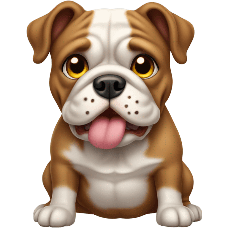 English Bull Dog brown emoji