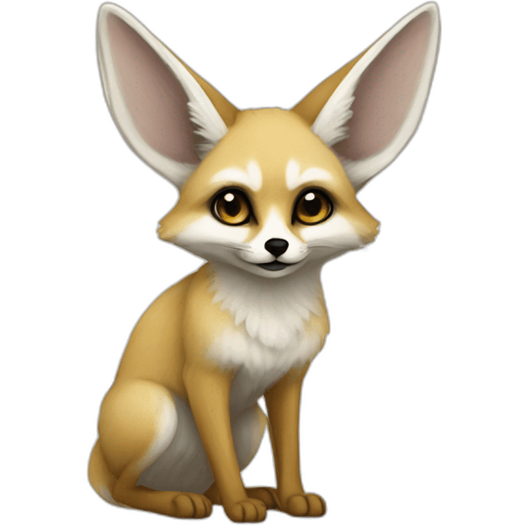 Fennec with QLF flag emoji