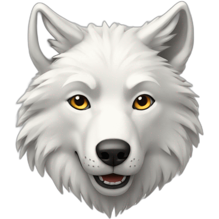 Loup blanc emoji