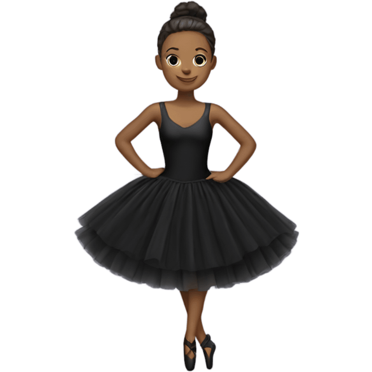 black Ballerina dress emoji