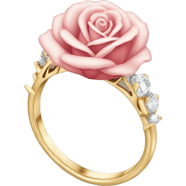 Rose engagement ring emoji